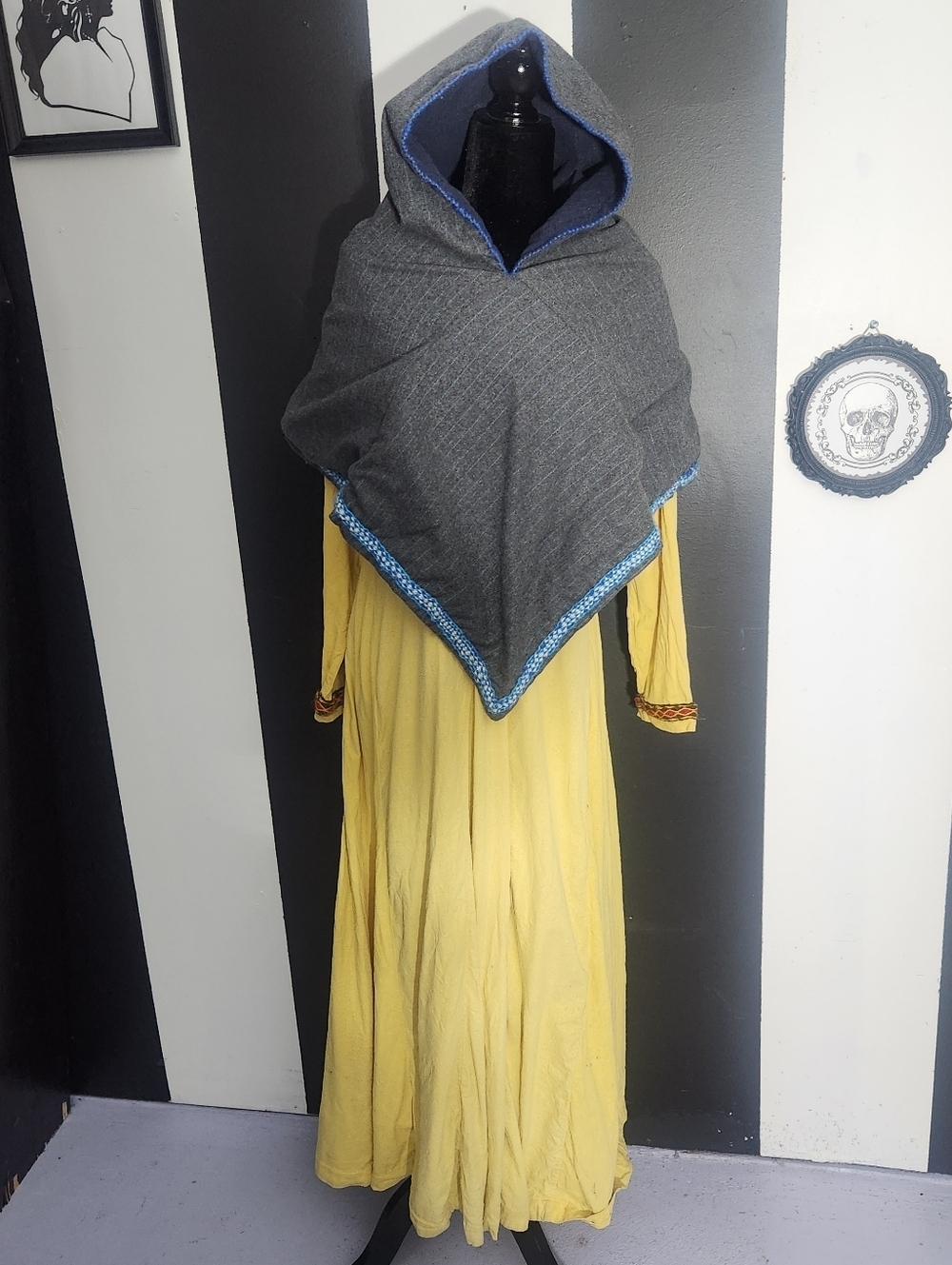Historical Replica Viking Dress And Cowl
